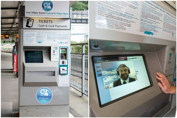 Arriva Trains Wales trial video ticket machines