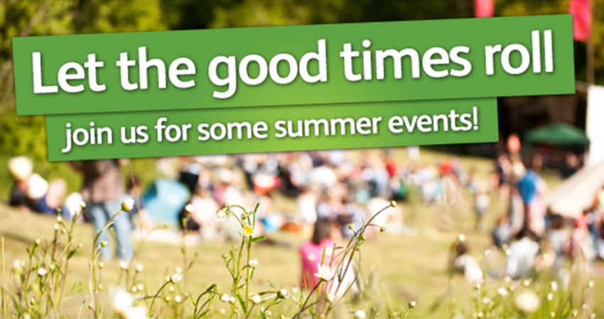 Join us for some summer events Join us for some summer events