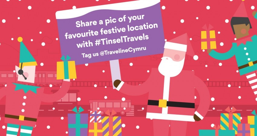 Traveline Cymru Tinsel Travel competition