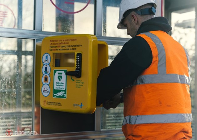 More life-saving defibrillators for stations across Wales and the borders