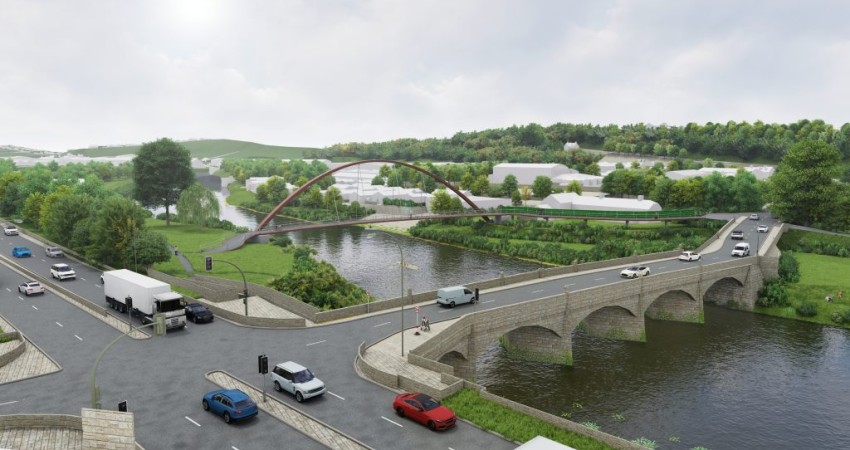 Milestone reached in Active Travel bridge for the Wye at Monmouth