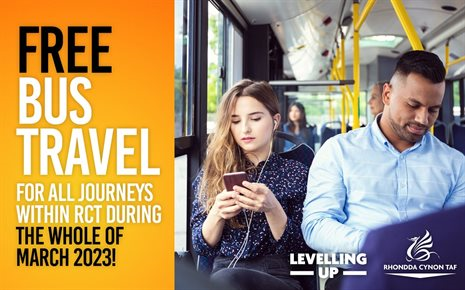 FREE bus travel in the County Borough during March is agreed FREE bus travel in the County Borough during March is agreed