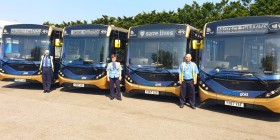 Stagecoach in South Wales displays messages of support for NHS staff on buses