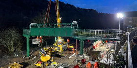 Electrification progress on the South Wales Metro