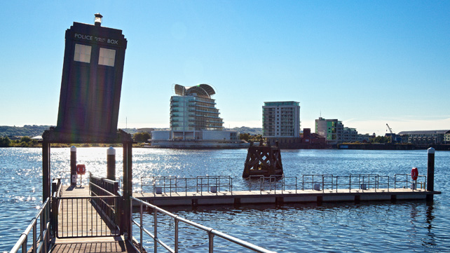 Dr Who Tardis at Cardiff Bay